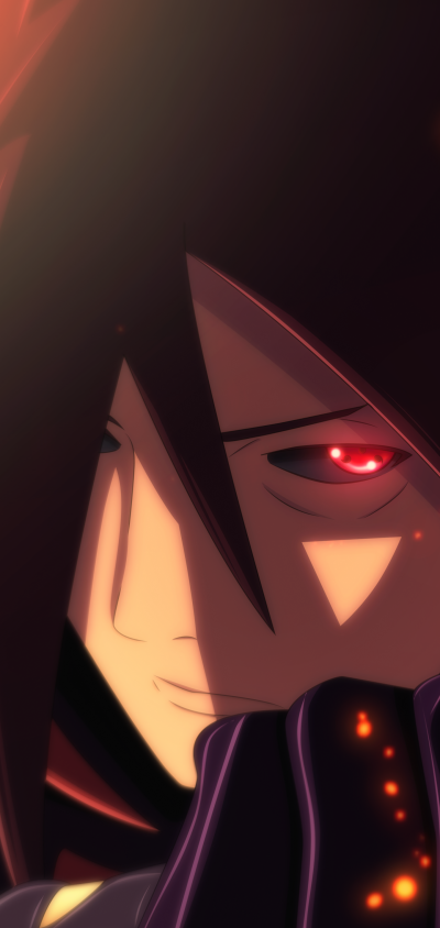 Anime Naruto, Sharingan (Naruto), Madara Uchiha, Warrior, 1440x3040