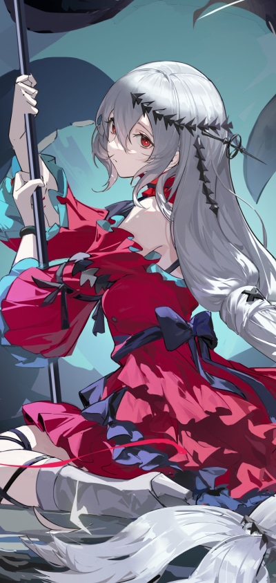 Video Game Arknights, Skadi (Arknights), 1440x3040