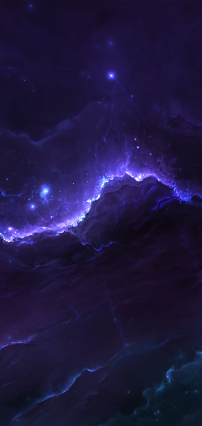 Sci Fi Nebula, Stars, Space, Cosmos, 1440x3040