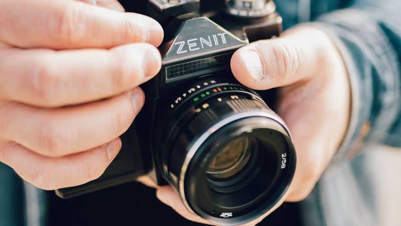camera, lens, hands, photographer, 4k