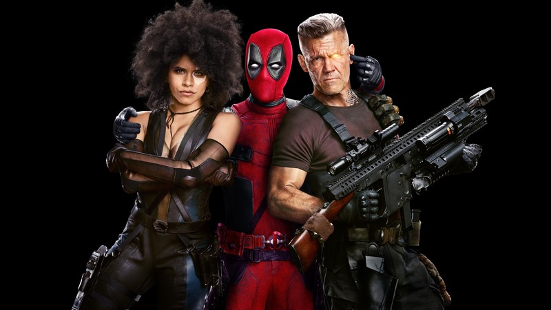 Deadpool 2, Zazie Beetz, Ryan Reynolds, Josh Brolin, 4k