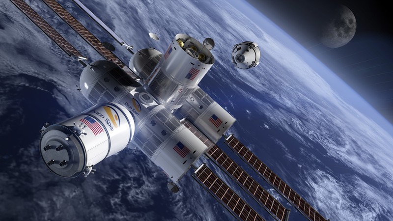 The Aurora Space Station, Space Tourism, 4k