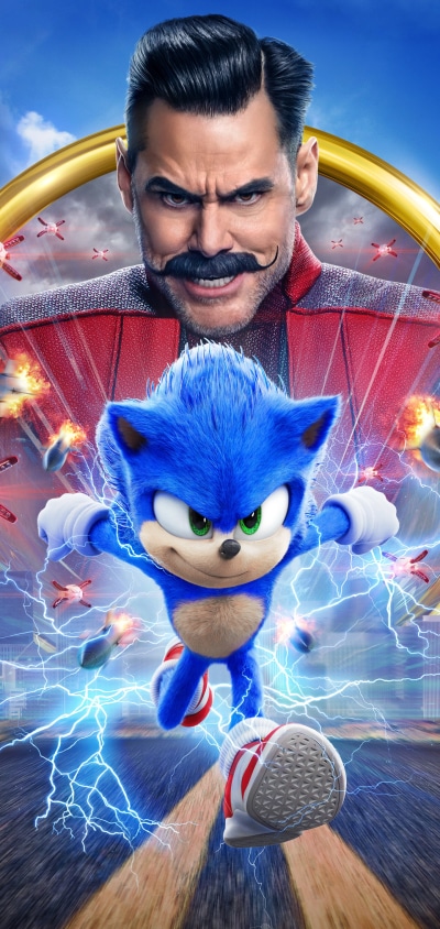 Movie Sonic the Hedgehog, Doctor Robotnik, Jim Carrey, 1440x3040