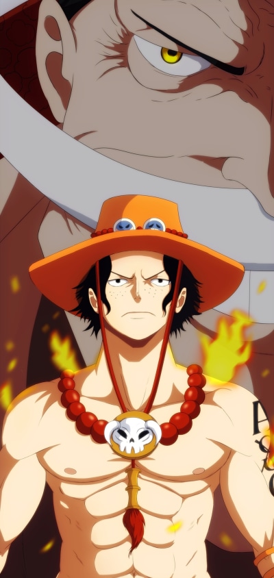 Anime One Piece, Portgas D. Ace, 1440x3040