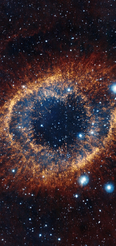 Sci Fi Nebula, Stars, Helix Nebula, Space, 1440x3040
