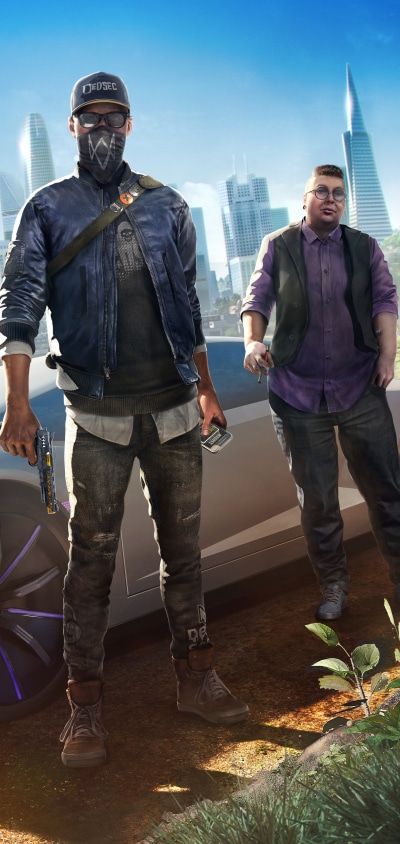 Video Game Watch Dogs 2, Marcus Holloway, 1440x3040