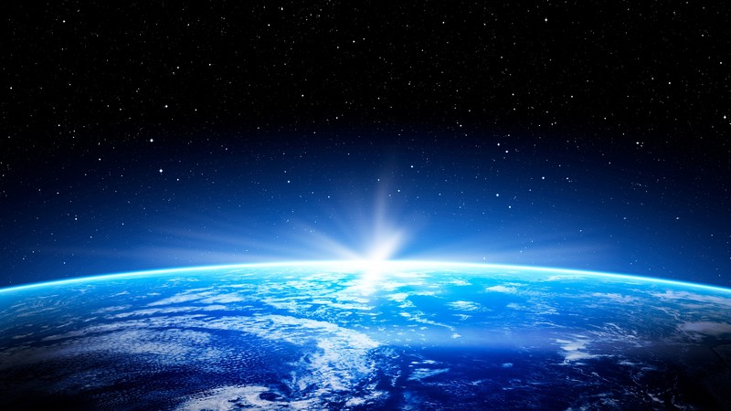 Earth, space, planet, star, 4K
