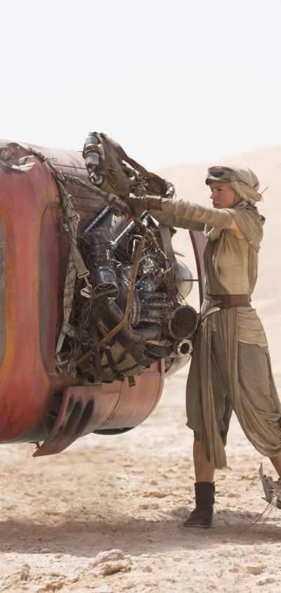 Movie Star Wars Episode VII: The Force Awakens, Rey (Star Wars), Daisy Ridley, Star Wars, 1440x3040
