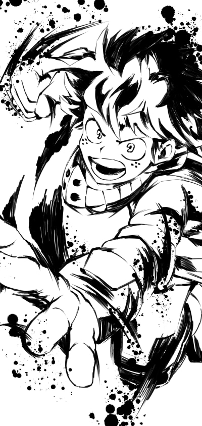 Anime My Hero Academia, Izuku Midoriya, 1440x3040