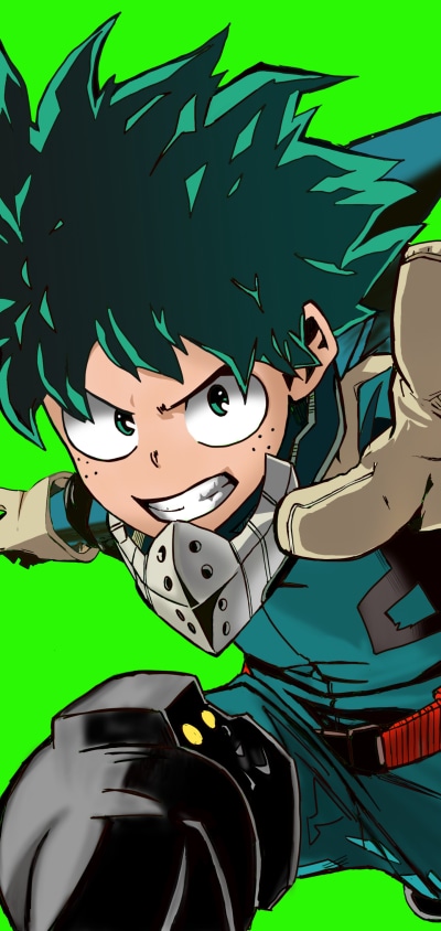 Anime My Hero Academia, Izuku Midoriya, 1440x3040