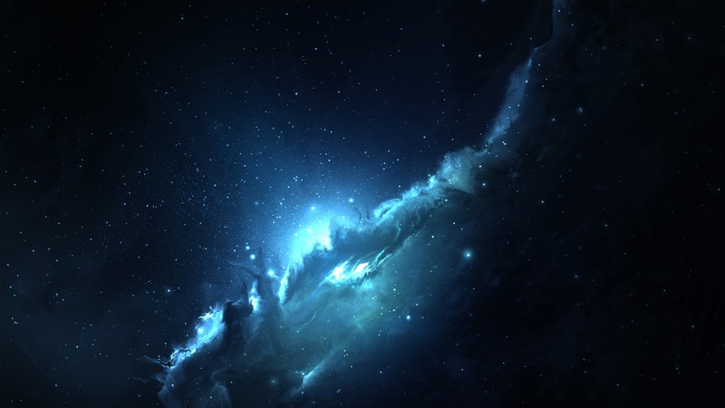 Nebula, space, stars, 4K