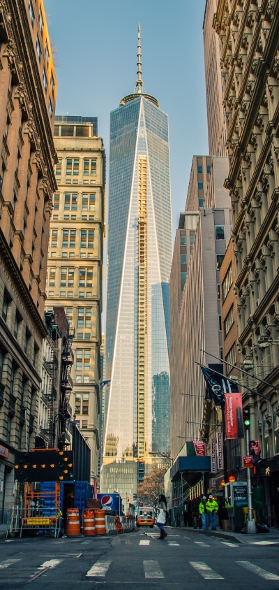 Man Made Manhattan, Building, New York, Street, 1440x3040