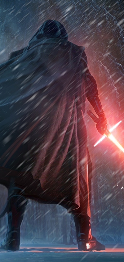 Movie Star Wars Episode VII: The Force Awakens, Sith (Star Wars), Cape, Kylo Ren, Star Wars, 1440x3040