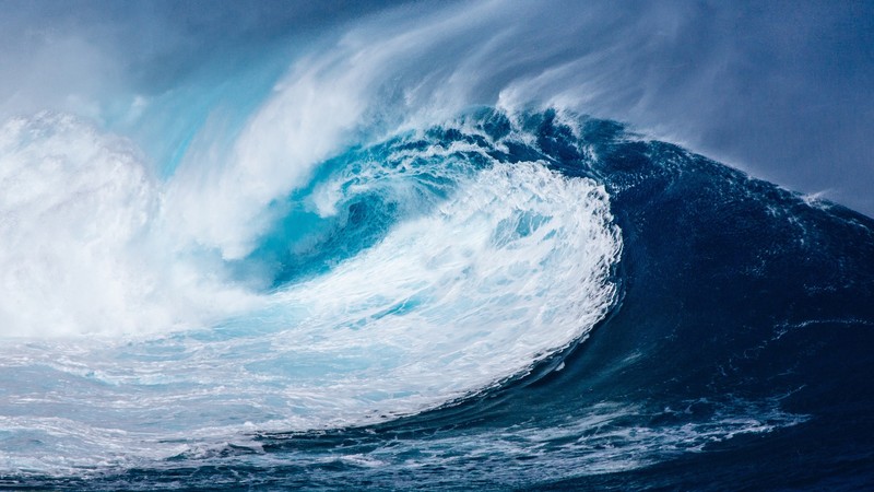 wave, ocean, 4k