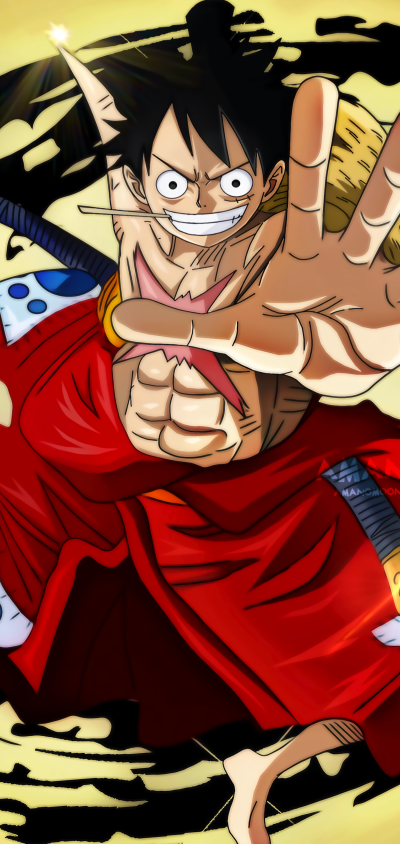 Anime One Piece, Monkey D. Luffy, 1440x3040