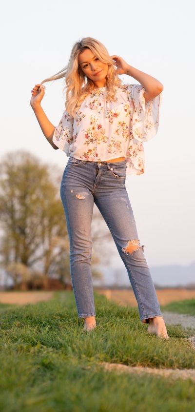Women Model, Blonde, Depth Of Field, 1440x3040
