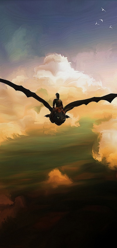 Movie How to Train Your Dragon: The Hidden World, Toothless (How To Train Your Dragon), 1440x3040