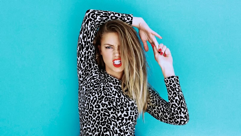 Amber Heard, beauty, blonde, 4k