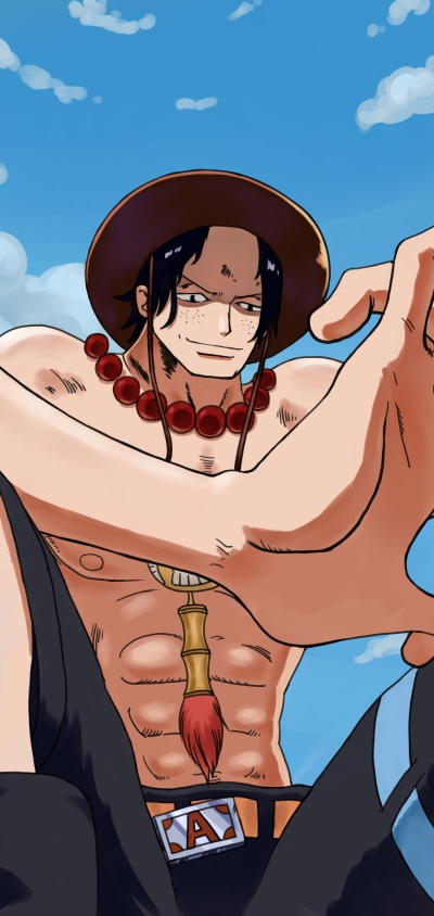 Anime One Piece, Portgas D. Ace, 1440x3040