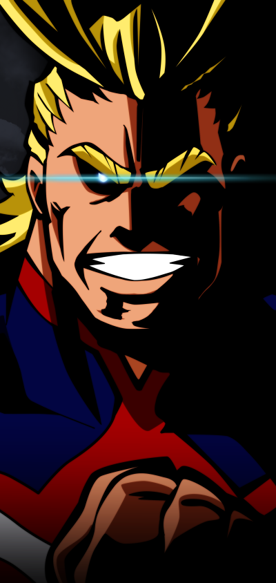 Anime My Hero Academia, All Might, 1440x3040