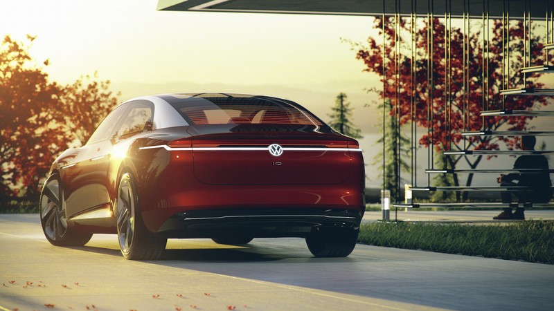 Volkswagen I.D. Vizzion, electric car, 4k