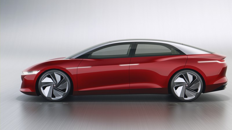 Volkswagen I.D. Vizzion, electric car, 4k