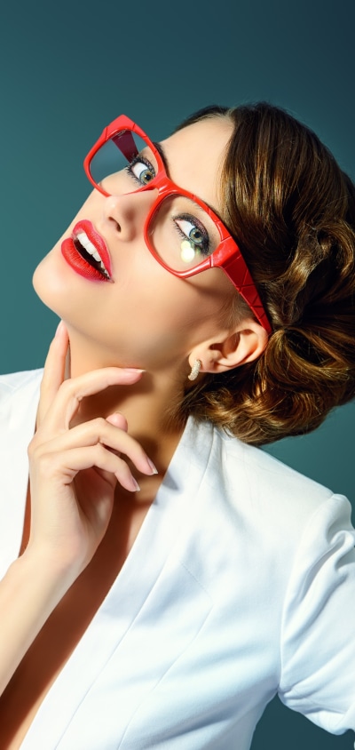 Women Model, Redhead, Glasses, 1440x3040