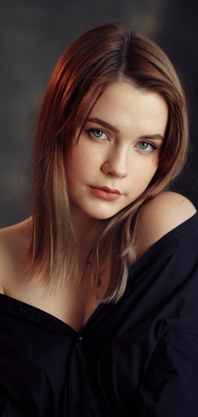 Women Model, Brunette, Blue Eyes, 1440x3040