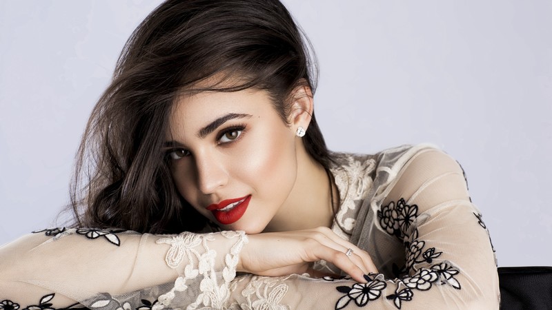 Sofia Carson, beauty, brunette, 4K