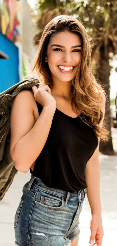 Women Model, Brunette, Smile, 1440x3040