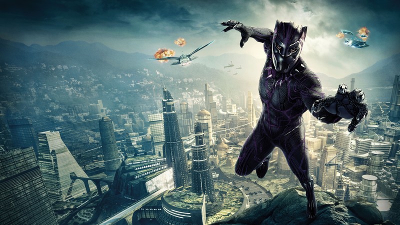 Black Panther, poster, 4K