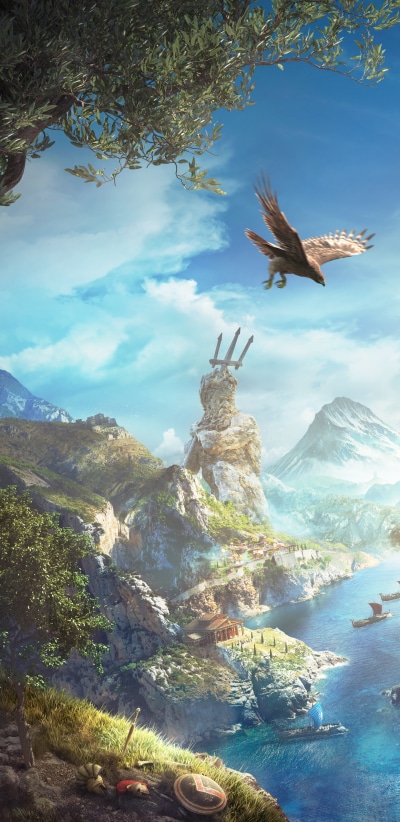 Video Game Assassins Creed Odyssey, 1440x2960