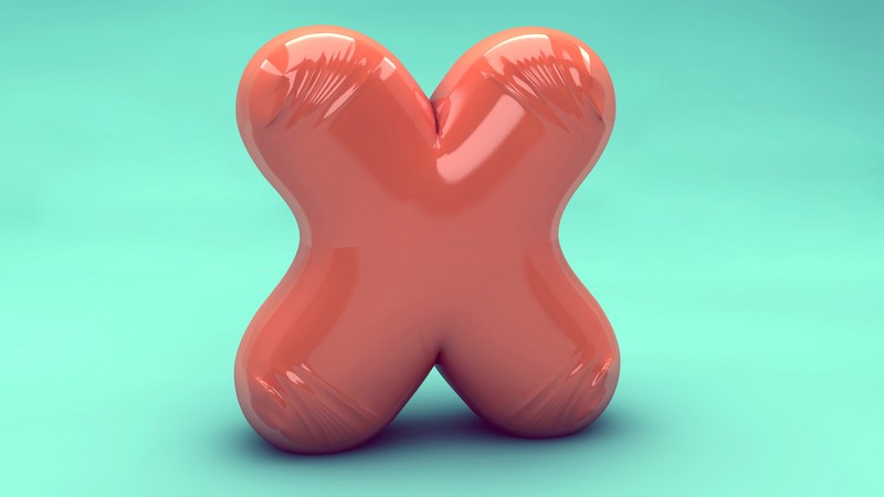 letter, typography, abstract, 3D, 4k