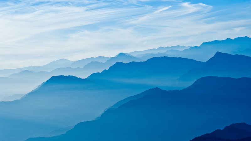 Himalayas, 4K, Nepal, mountains, sky, clouds