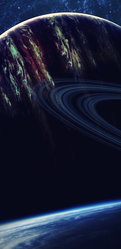 Sci Fi Planets, 1440x2960