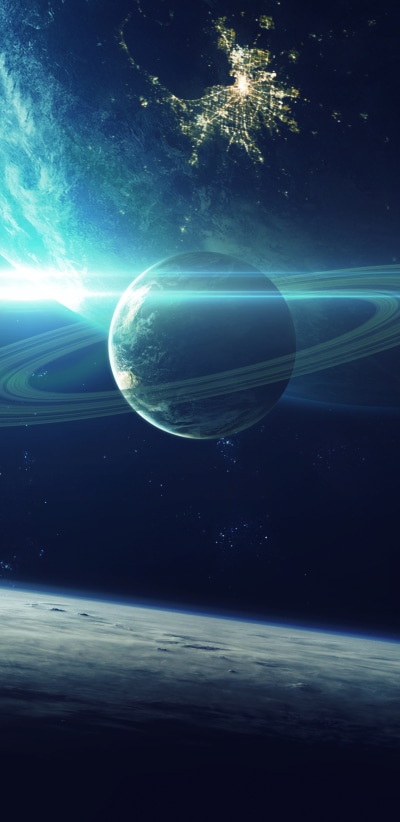 Sci Fi Planets, Planetary Ring, 1440x2960