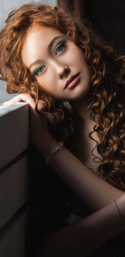 Women Model, Redhead, 1440x2960