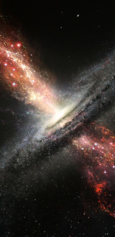 Sci Fi Black Hole, Space, Galaxy, 1440x2960