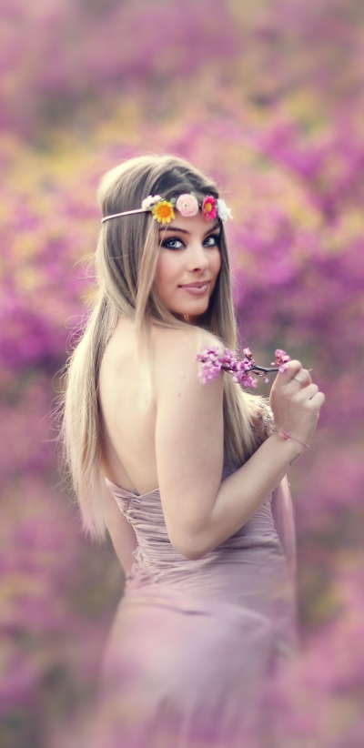 Women Model, Blonde, 1440x2960