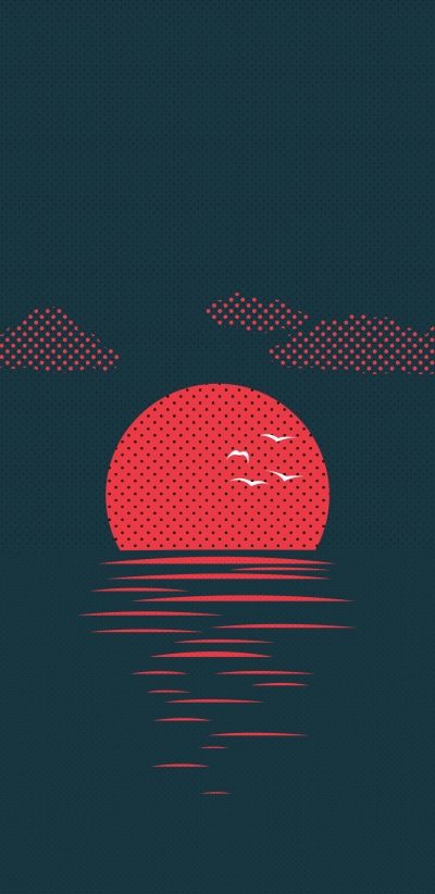 Artistic Sunset, 1440x2960