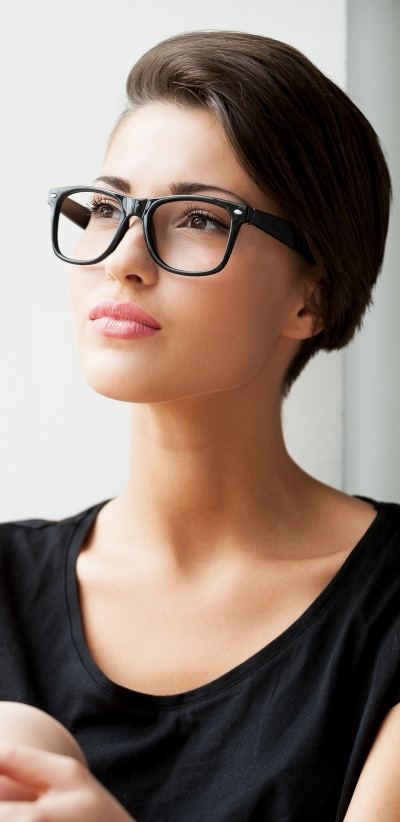 Women Model, Brown Eyes, Glasses, Brunette, Short Hair, 1440x2960
