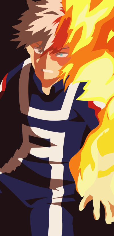Anime My Hero Academia, Shoto Todoroki, 1440x2960