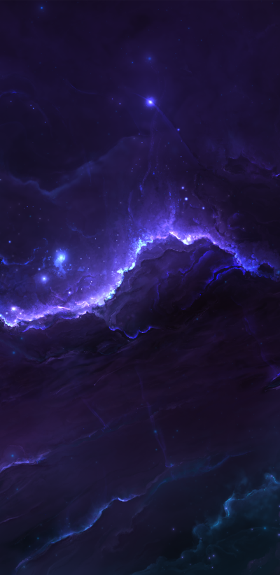 Sci Fi Nebula, Space, Cosmos, Stars, 1440x2960