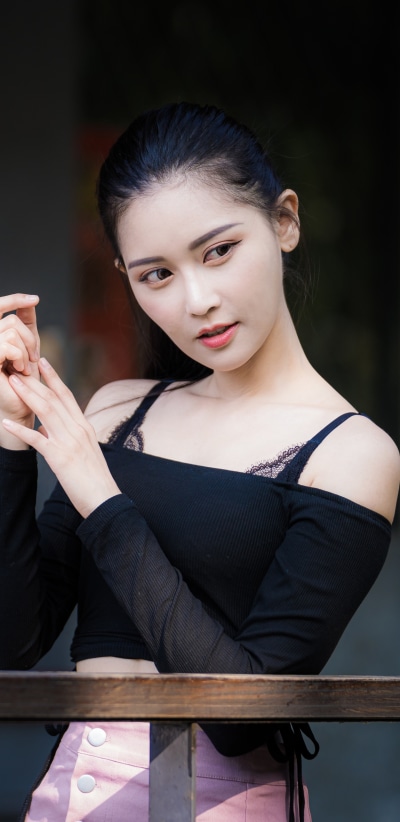 Women Model, Asian, 1440x2960