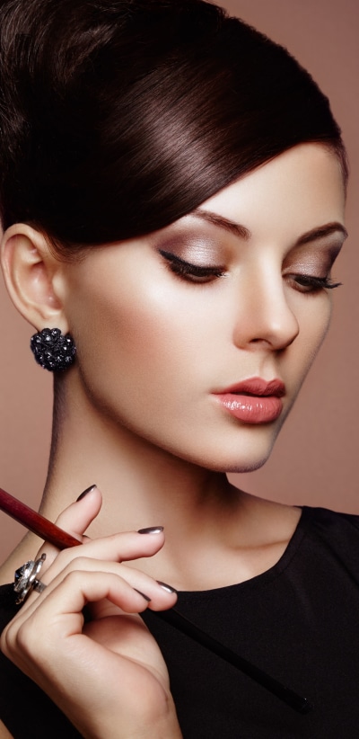 Women Model, Smoking, Brunette, Face, 1440x2960