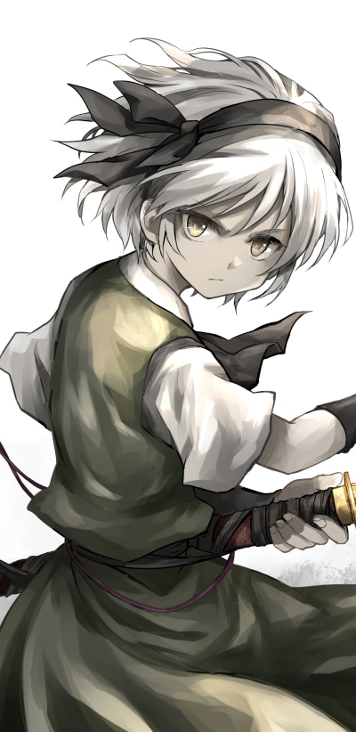 Anime Touhou, Youmu Konpaku, 1440x2960