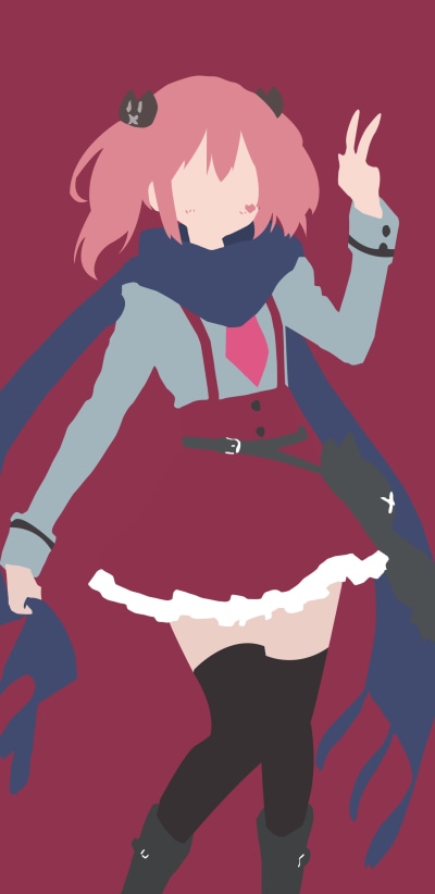 Anime Love, Chunibyo and Other Delusions, Love Chunibyo and Other Delusions, Minimalist, Skirt, Satone Shichimiya, 1440x2960