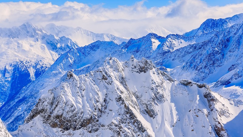 Alps, Switzerland, mountains, snow, 4k