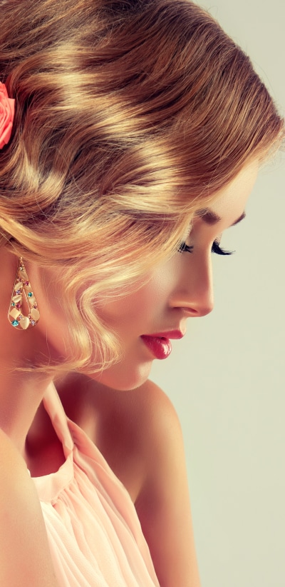Women Model, Earrings, Hair, Profile, 1440x2960