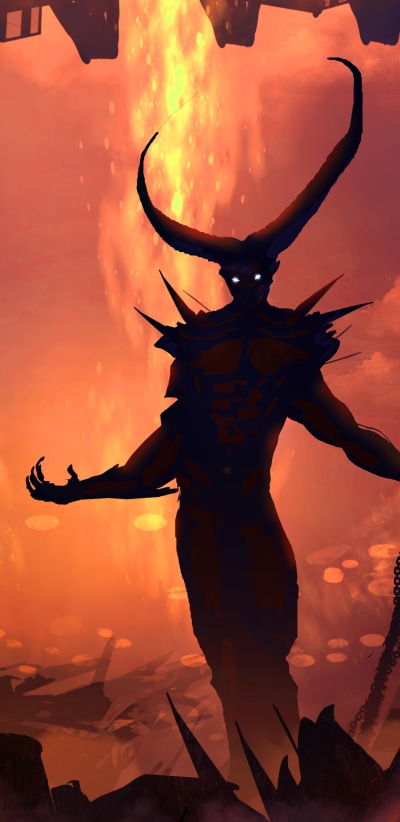 Fantasy Demon, Horns, 1440x2960
